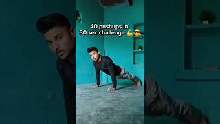 40 Pushups In 30 Sec Open Challenge 💪🇮🇳 #ytshorts #shorts #fitness #gym #pushups