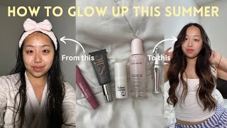 SUMMER GLOW UP 𓈒⟡₊⋆∘ | hair prep, skincare routine, glowy makeup, clean girl aesthetic, etc.