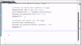 Intermediate Java Tutorial 10 Methods reverse and copy
