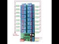 R421B16 16 CH DC 12V RS485 Relay Module Modbus RTU 485 Remote Control Switch Board