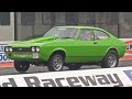 V8 Ford Capri runs 9.74 at 141 mph at Santa Pod Raceway