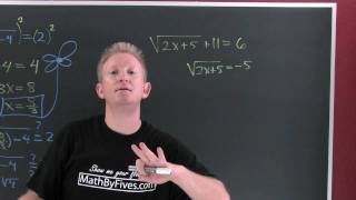 Solving Radical Equations 1
