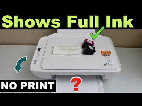 HP Printer Ink Is Full But Not Printing !