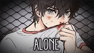 【Nightcore】→ Alone || Lyrics