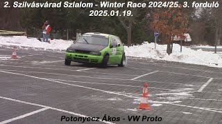 Potonyecz Ákos - VW Proto 2. Szilvásvárad Szlalom - Winter Race 2024/25. 3. forduló 2025.01.19.