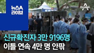 신규확진자 3만 9196명…이틀 연속 4만 명 안팎 | 뉴스A 라이브