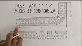 3 Cuts 90 Degree Bend Formula ! ক্যাবেলট্রে তিন কাটিং এর 90 ডিগ্রি তৈরি করার নিয়ম