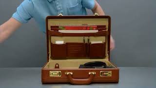 The Harper Leather Attache Case