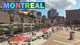 Downtown Montreal's Entertainment District, Quartier des Spectacles, Summer 2020 Canada