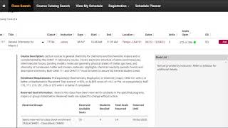 How to Use ASU Class Search
