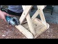 Best Woodworking Plans For Beginners - How to Build a Folding Stool