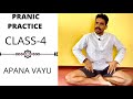 PRANIC PRACTICE CLASS-4 | APANA VAYU PRACTICE | PRANAYAMA FOR APANA | @PrashantjYoga