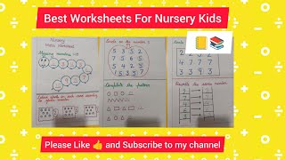 Best  Maths Worksheets for Nursery Kids for Daily practice