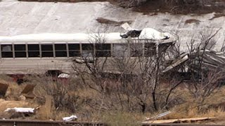 Raw: 10 Dead After TX Prison Bus Strikes Train