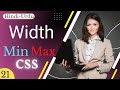 Max Width, Min Width in CSS tutorial in hindi - urdu - Class - 21