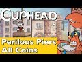 Cuphead - Perilous Piers All 5 Coin Locations Walkthrough - Inkwell Isle 3 Run-and-Gun Level