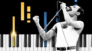 Queen - Bohemian Rhapsody - EASY Piano Tutorial