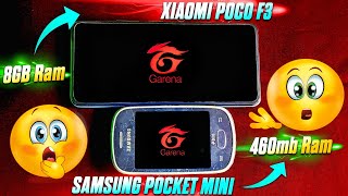 Poco F3 Vs Samsung Pocket Mini Free Fire Game Speed Test