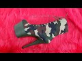 pleaser usa adore 1020 camo sexy 7 heel ankle boots