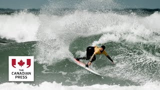 Sanoa Dempfle-Olin is Canada's first Olympic surfer