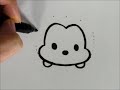 ツムツムミッキーの描き方　サンタクロース編 クリスマス　ディズニーキャラクター 　ゆっくり編　how to draw　mickey mouse　그림