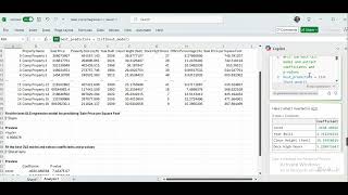 Find Best Regression Model using CoPilot in Excel with Python