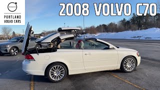 White Pearl Metallic 2008 Volvo C70 Convertible