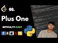 Plus One | Leet code 66 | Theory explained + Python code | July day 6 code challenge