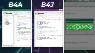 Testing New B4X Project from B4A and B4J IDEs