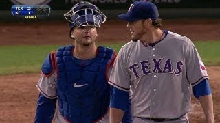 TEX@KC: Nathan earns 40th save in Rangers' 3-1 win