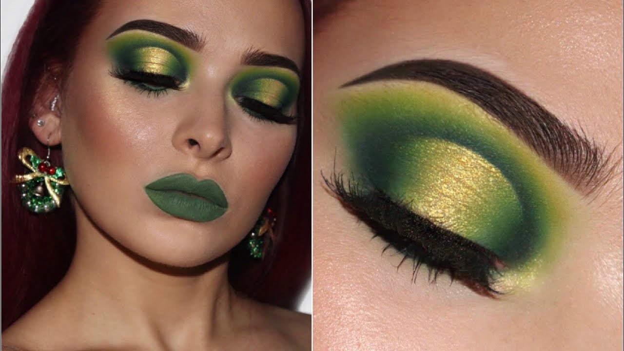 Green And Gold Eyeshadow Makeup Tutorial Saubhaya Makeup