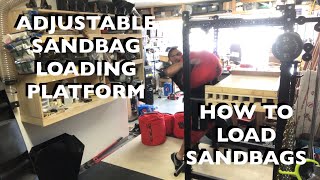 Adjustable Sandbag / Stone Loading Platform // How To Load Sandbags