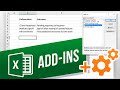 How to Install and Use Excel Add-Ins | Add-Ins Tutorial