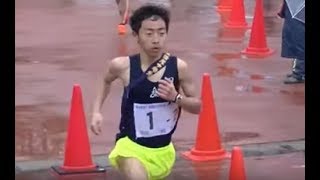 20180210福岡県中学新人駅伝 男子 2区(3km) 中間点付近