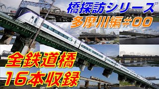 【橋探訪（多摩川編）#00】多摩川の全鉄道橋を制覇したい(All 16 railway bridges over the Tama River)