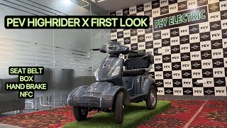 PEV HIGHRIDER X FIRST LOOK | PEV ELECTRIC 4 WHEEL SCOOTER #electricscooter