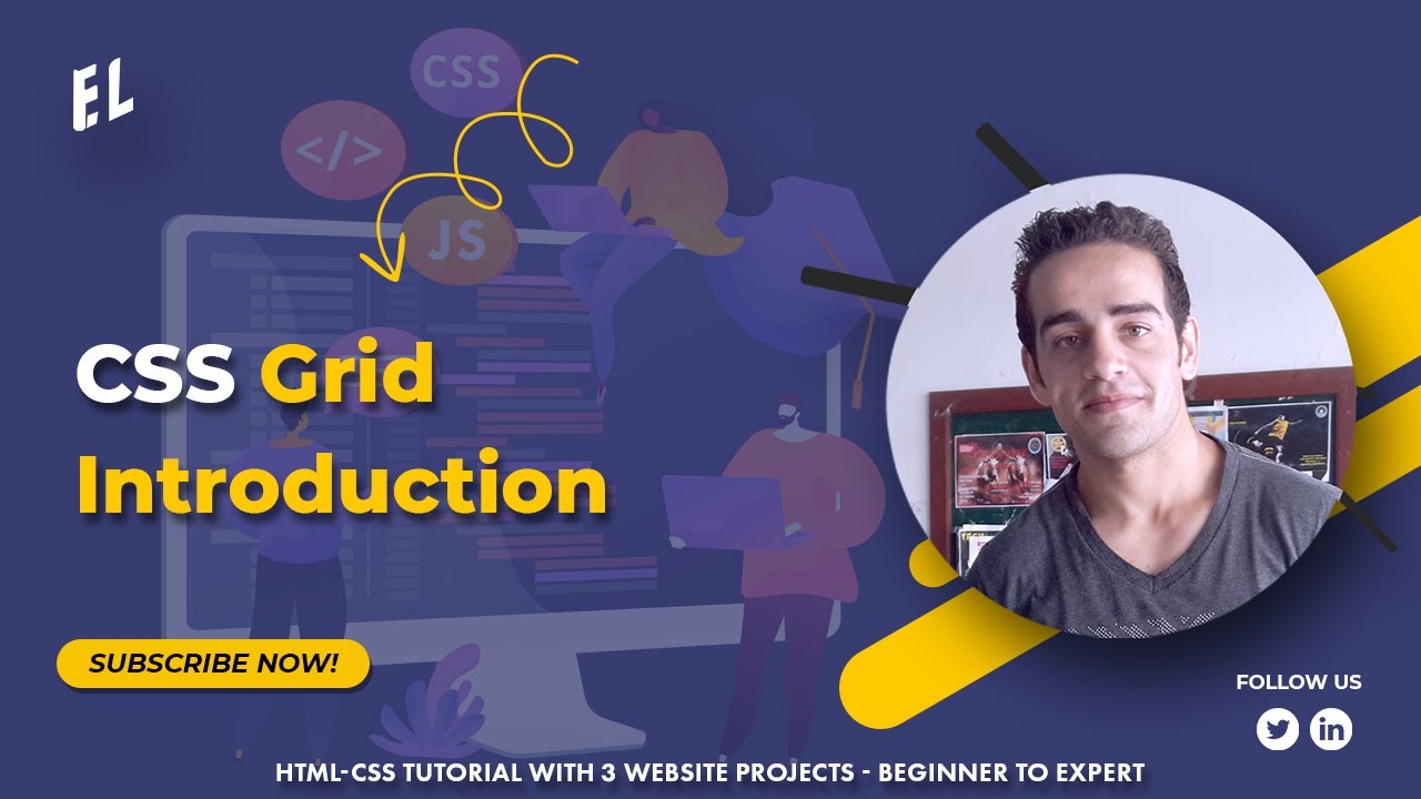 HTML-CSS Tutorial Lesson 61: CSS Grid Introduction - Grid #1 - YouTube