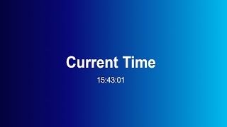 Show current time in webpage using JavaScript | Timer in JavaScript