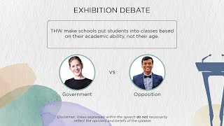 Demo Debate | THW make schools put students into classes based on their academic ability, not age