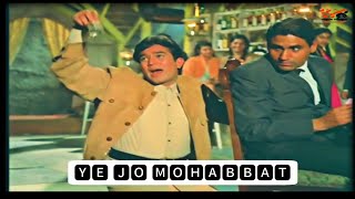 Ye Jo Mohabbat Hai 👫Rajesh Khanna Hits WhatsApp Status Video