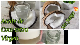 El mejor aceite para las arrugas y Manchas   EXTRA VIRGEN DE COCO SIN CALOR FRIO EN CASA