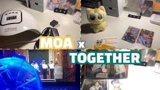 [ 모아로그 ] 공백기에 열심히 돈 쓰는 브이로그 💸 • MOA X TOGETHER FAN LIVE • 모바투 •엠디 • 팬라이브 • 치즈텬 인형 • 포카정리 • 준등기깡