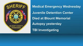 14-year-old boy being held in Blount County Juvenile Detention Facility dies after medical emergency