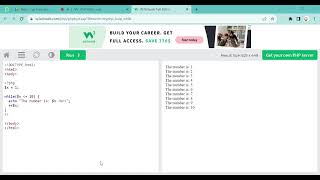 #18.1 PHP While Loop Tutorial in Hindi