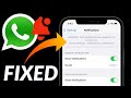 WhatsApp Notifications Are Not Showing on iPhone I WhatsApp Push Notifications are Disabled