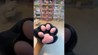 Black-pink cat’s paw#squishy #stressfree #stressrelief #satisfying #asmr #diy