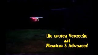 Drohne Phantom 3 Advanced erster Probeflug Garten Juni 19