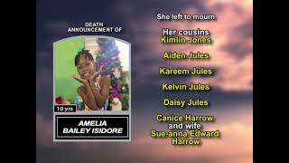 Amelia Bailey Isidore ~ Long Obituary