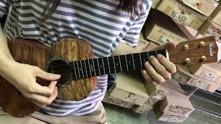 Alulu solid KOA soprano ukulele 21HKU01