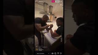 Adin Ross’s security and Zias arm wrestle (INTENSE)